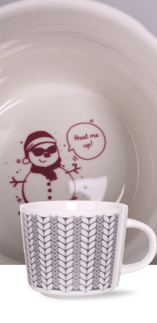 Druck auf dem Becherboden